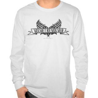 Velvet Revolver Logo with Wings   Black T Shirts