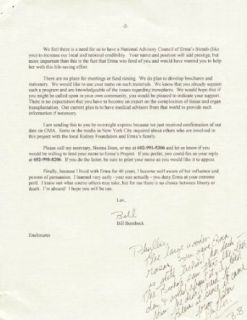 WILLIAM "BILL" BOMBECK   TYPED LETTER SIGNED 11/26/1997: Entertainment Collectibles