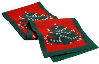 Waechtersbach Christmas Tree Tapestry Table Runner: Kitchen & Dining