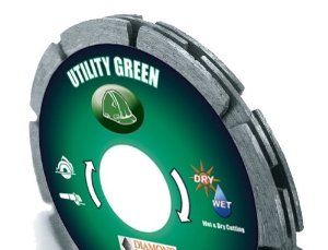 Diamond Products Core Cut 94185 5 Inch by 0.375 Utility Green 3 in 1 Tuck Point Blade    