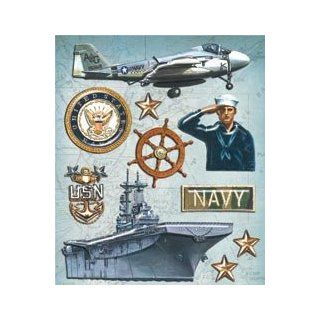 Bulk Buy: K&Company Sticker Medley Navy (6 Pack)
