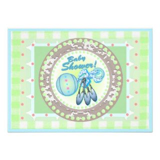 Baby Rattle template card Custom Invites