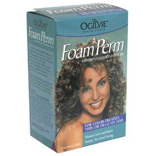 Ogilvie Foam Perm for Color Treated/Thin or Delicate Hair 1 application : Hair Permanent Kits : Beauty