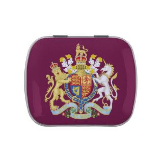 Queen Victoria Royal Coat of Arms Jelly Belly Tin