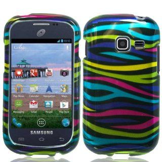 Funky Zebra Hard Case Protector Cover for Samsung Galaxy Centura S738 + Pen Stylus: Cell Phones & Accessories