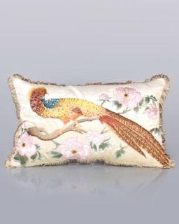 Golden Pheasant Pillow   Jay Strongwater