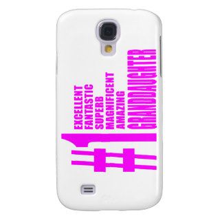 Pink Granddaughters  Number One Granddaughter Samsung Galaxy S4 Cases