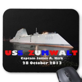 USS Zumwalt US Navy Guided Missile Destroyer Mouse Pad