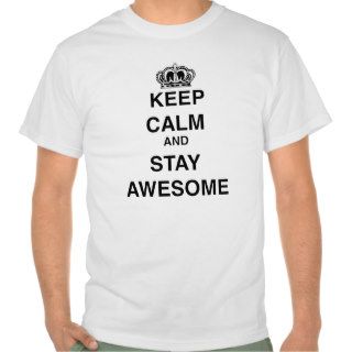 Keep Calm & Stay Awesome Tee Shirt