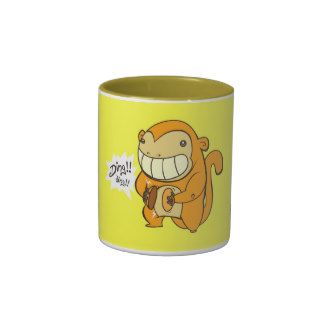 Golden Lucky Monkey Coffee Mug