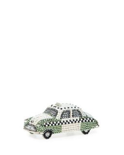 Hey Cabbie! Crystal Taxi Cab Pillbox   Judith Leiber Couture