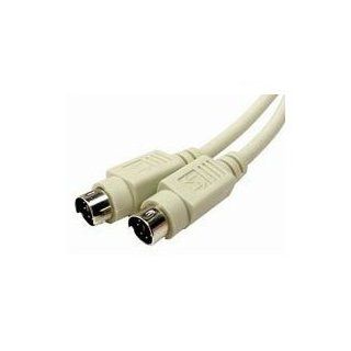 3ft PS2 MM Male Male Keyboard or Mouse Cable   Beige TYPICALLY used for connecting KVM Mouse or keyboard port to computer or other needs requiring a Male to Male PS2 type connection cable.: Computers & Accessories