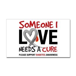 Someone I love needs a cure Rectangle Sticker Sticker Rectangle by    White   Wall Decor Stickers