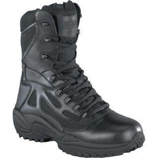 Reebok Rapid Response 6 Inch Waterproof, Insulated Zip Boot   Black, Size 14,