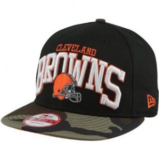 New Era Cleveland Browns Snapbackin 9FIFTY Snapback Hat   Camo/Black: Clothing