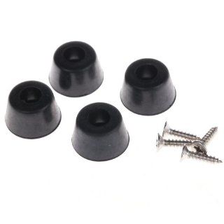 New 4pcs 13 x 6mm Rubber Feet Mat Pad with Stainless Screw for Guitar Furniture: Musical Instruments