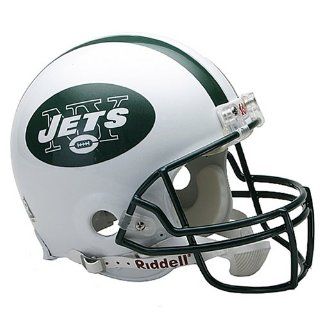 NFL New York Jets Full Size Proline VSR4 Football Helmet : Authentic Jets Helmet : Sports & Outdoors