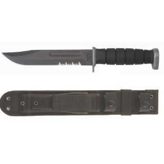 D2 Fighting Knife Black Ka Bar/Eagle Sheath, Comboedge: Industrial & Scientific