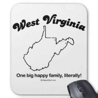 WEST VIRGINIA   "WEST VIRGINIA STATE MOTTO" T shir Mouse Pads
