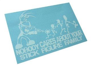 WATERGUN with Bear Claw Glove Decal F*@K Nobody cares about YOUR STICK FIGURE FAMILY Funny Vinyl Sticker: Everything Else