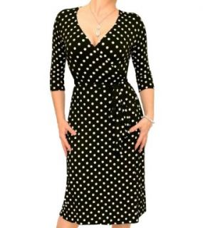 Blue Banana   Spotted Wrap Dress at  Womens Clothing store