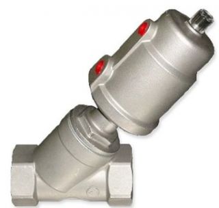 2/2 Way S.S. Angle Seat Valve 1 1/2 " NPT Pneumatic actuator Normally Closed: Industrial Products: Industrial & Scientific