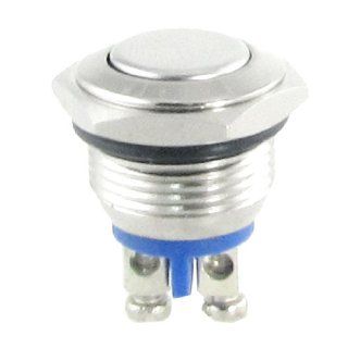 AC 250V 3A NO 16mm Metal Momentary Round Push Button Switch N.O. Normally Open: Home Improvement