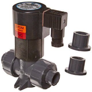 Hayward PVC Solenoid Valve, Normally Close (NC), Non Pressure Differential, EPDM Seal, 1/2": Industrial Solenoid Valves: Industrial & Scientific