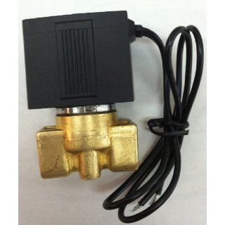 1/4 Solenoid Valve 110v/115v/120v DC Brass Electric Air Water Gas Diesel Normally Closed NPT: Industrial Solenoid Valves: Industrial & Scientific