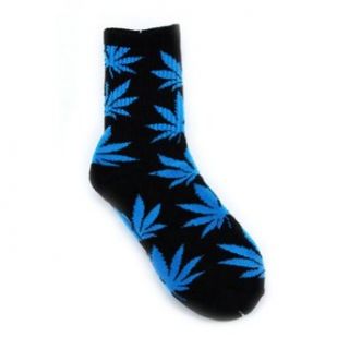 One Pair New Plantlife Marijuana Weed Leaf Cotton High Socks Men/women BJF25 J 15: Clothing