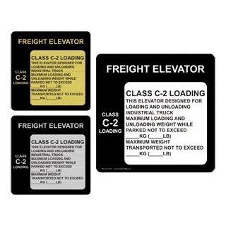 Freight Elevator Class C 2 Loading Sign Frt C2 Elevator / Escalator : Business And Store Signs : Office Products