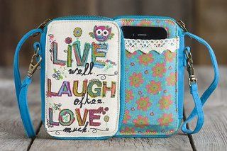 Natural Life   Live, Laugh, Love Everyday Wristlet   Gifts Inspirational Unique WLT087 NL: Cell Phones & Accessories