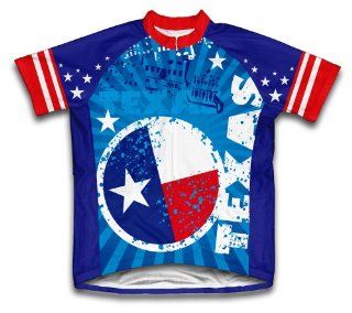 Texas Short Sleeve Cycling Jersey for Men : Sports & Outdoors