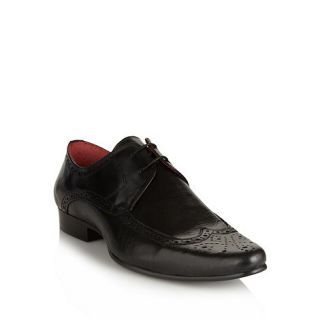 Red Tape Black pointed leather brogues