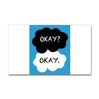 CafePress The Fault In Our Stars   Okay Sticker Rectangle   Standard White   Wall Decor Stickers