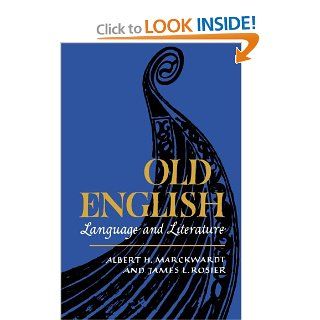 Old English Language (9780393334470): Marckwardt Albert: Books