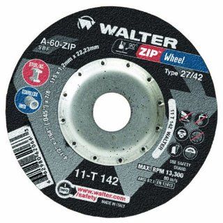 Walter ZIP Wheel High Performance Cutoff Wheel, Type 27, Round Hole, Aluminum Oxide, 7" Diameter, 1/16" Thick, 7/8" Arbor, Grit A 30 ZIP (Pack of 25) Abrasive Cutoff Wheels