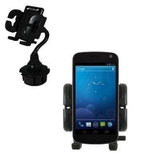 Gomadic Brand Car Auto Cup Holder Mount suitable for the Samsung Galaxy Nexus CDMA   Attaches to your vehicle cupholder: Cell Phones & Accessories