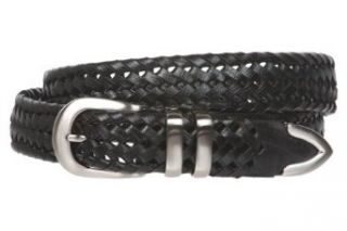 Men's 1 1/8 Inch (30 mm) Braided Leather Dress Belt Size: 52" Color: Black at  Mens Clothing store