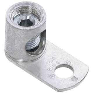 Panduit ML4T CY Barrel Post Lug, One Hole, Straight Tongue, Tin Plated, #14 SOL   #4 STR Copper Conductor Size Range, 1/4" Stud Hole Size, 0.09" Tongue Thickness, 0.54" Width, 0.55" Height, 1.11" Overall Length: Electronic Componen