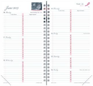 Day Timer Pink Ribbon 2 Page Per Week Wire Bound Refill, Pocket Size, January   December, 2013 (D11239 1301) : Appointment Book And Planner Refills : Office Products