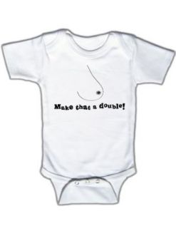 Make that a double   Funny Baby One piece Bodysuit: Clothing