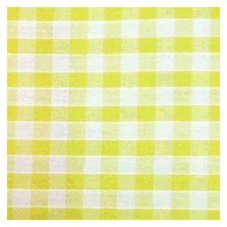 Yellow Gingham 1/4" Check Cotton Fabric   per metre