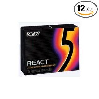 5 Gum React Fruit   10 per pack    12 packs per case.: Industrial & Scientific