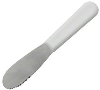 Liberty WP SS6 Spreader, 3 3/4" Blade, 6" Overall, White Plastic Handle: Kitchen & Dining