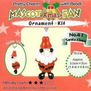 Create Your Own Miyuki Mascot Bead Charm Christmas Ornament Kit   Santa Claus