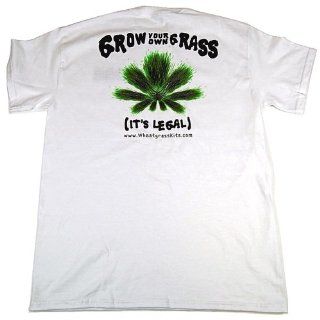 Tshirt: Grow Your Own Grass   Funny Wheatgrass T Shirt   Vegan / Vegetarian: Health & Personal Care