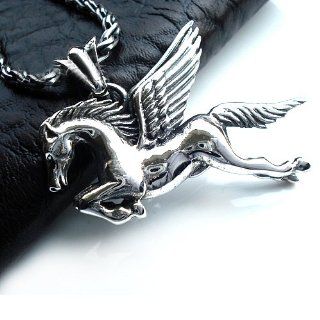Greek Mythology Pegasus Necklace Silver God's Jewelry for Men (PENDANT ONLY): Everything Else