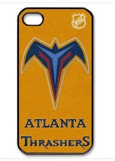Atlanta Thrashers Logo NHL HD image case cover for iphone 4/4S black A Nice Present: Cell Phones & Accessories