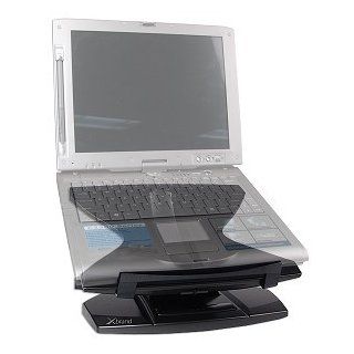 Xbrand 360 Height Adjustable Laptop Stand with Cooling Fan (Black): Computers & Accessories